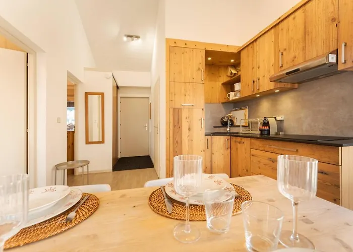 شقة Sonnailles- Cosy 1ch 4pax Hypercentre Balcon Parking شامونكس